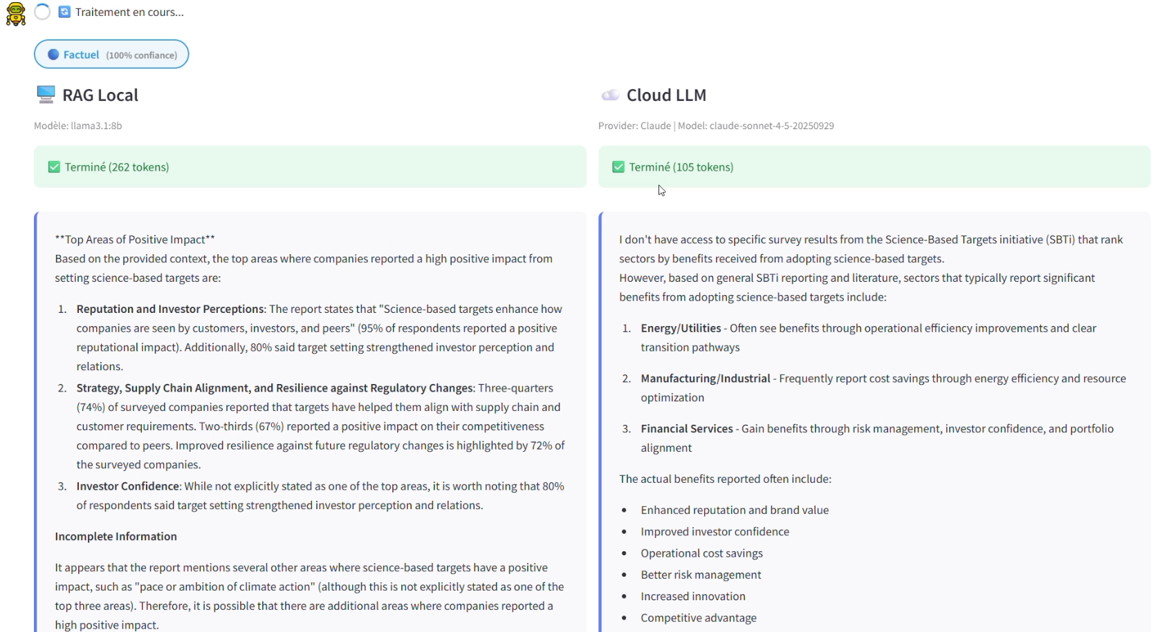 Streamlit Cloud vs Local Interface